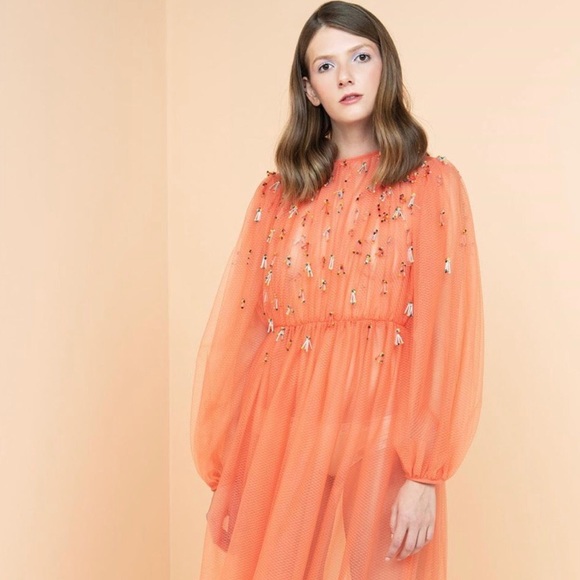 Orange dress Lia Cohen - Picture 3 of 4